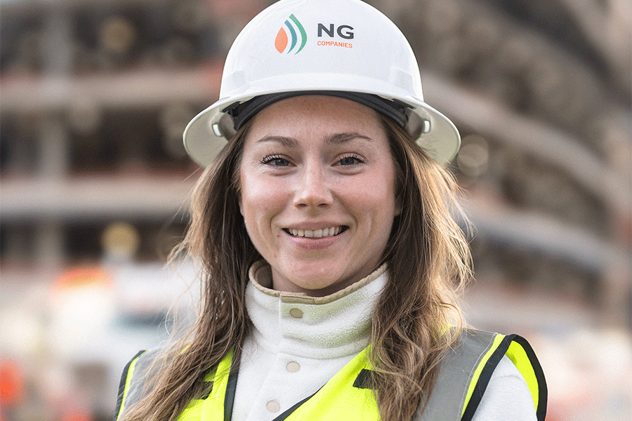 NG Companies employee smiling at camera