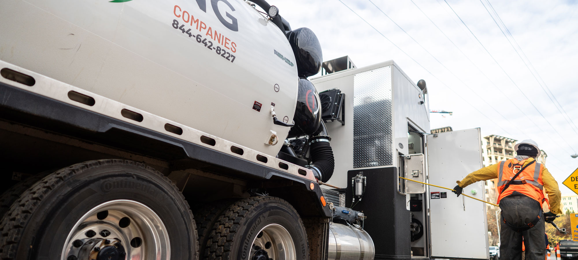 NG Companies hydrovac truck
